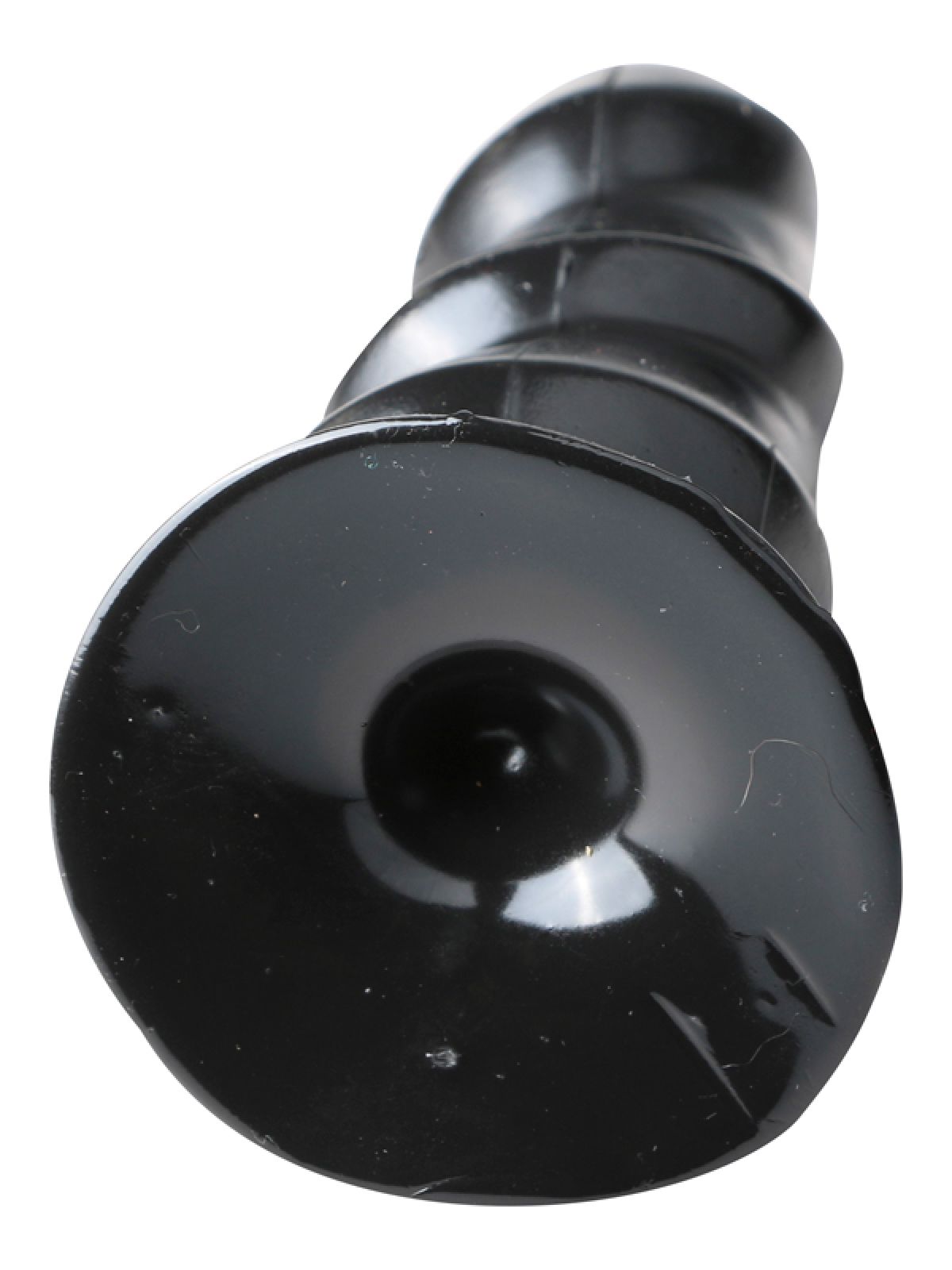 Zwarte Anaal Dildo Met Ribbels