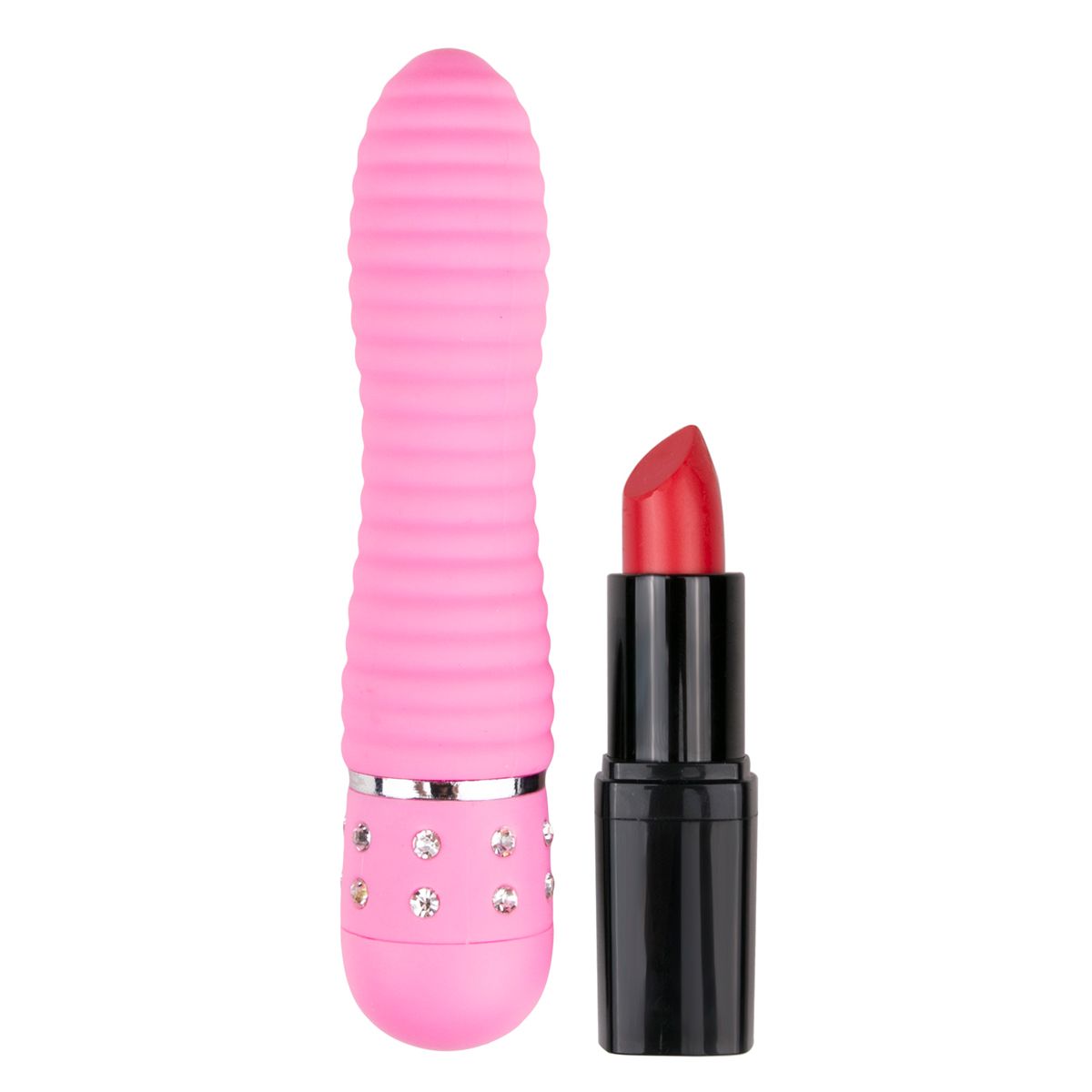 Mini Vibrator Geribbeld - Roze