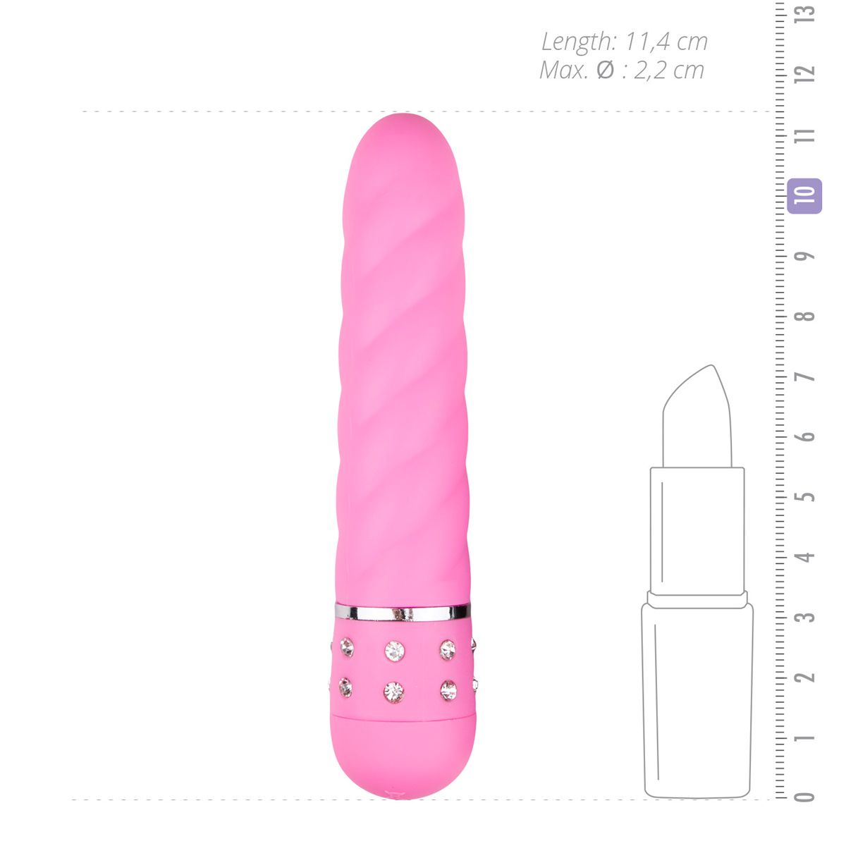 Mini Vibrator Gedraaid - Roze