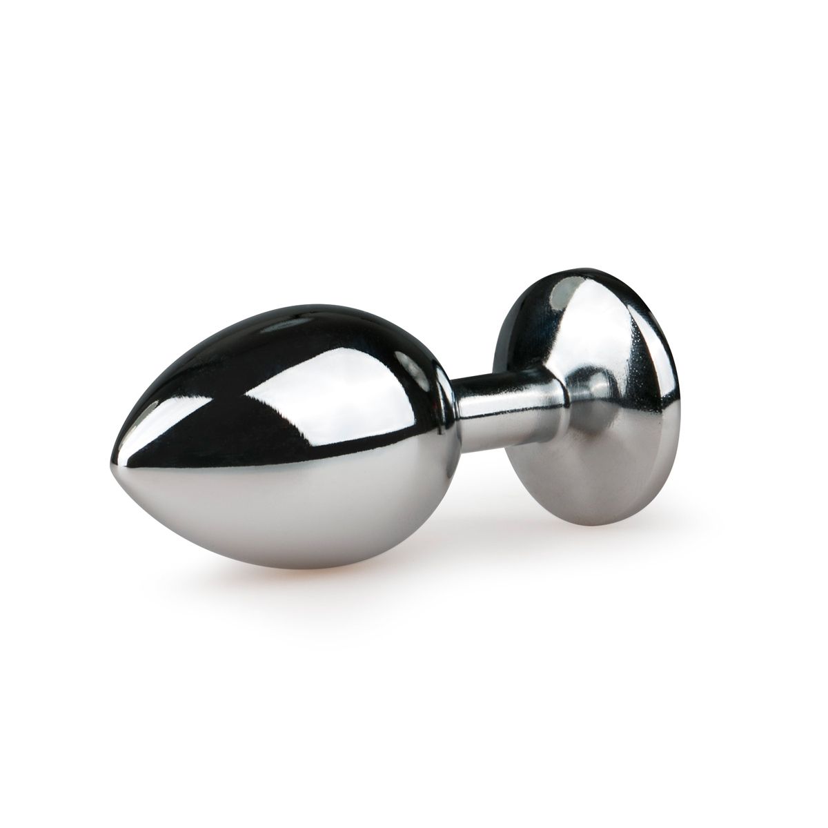Metalen Buttplug met Zilveren Diamant - M