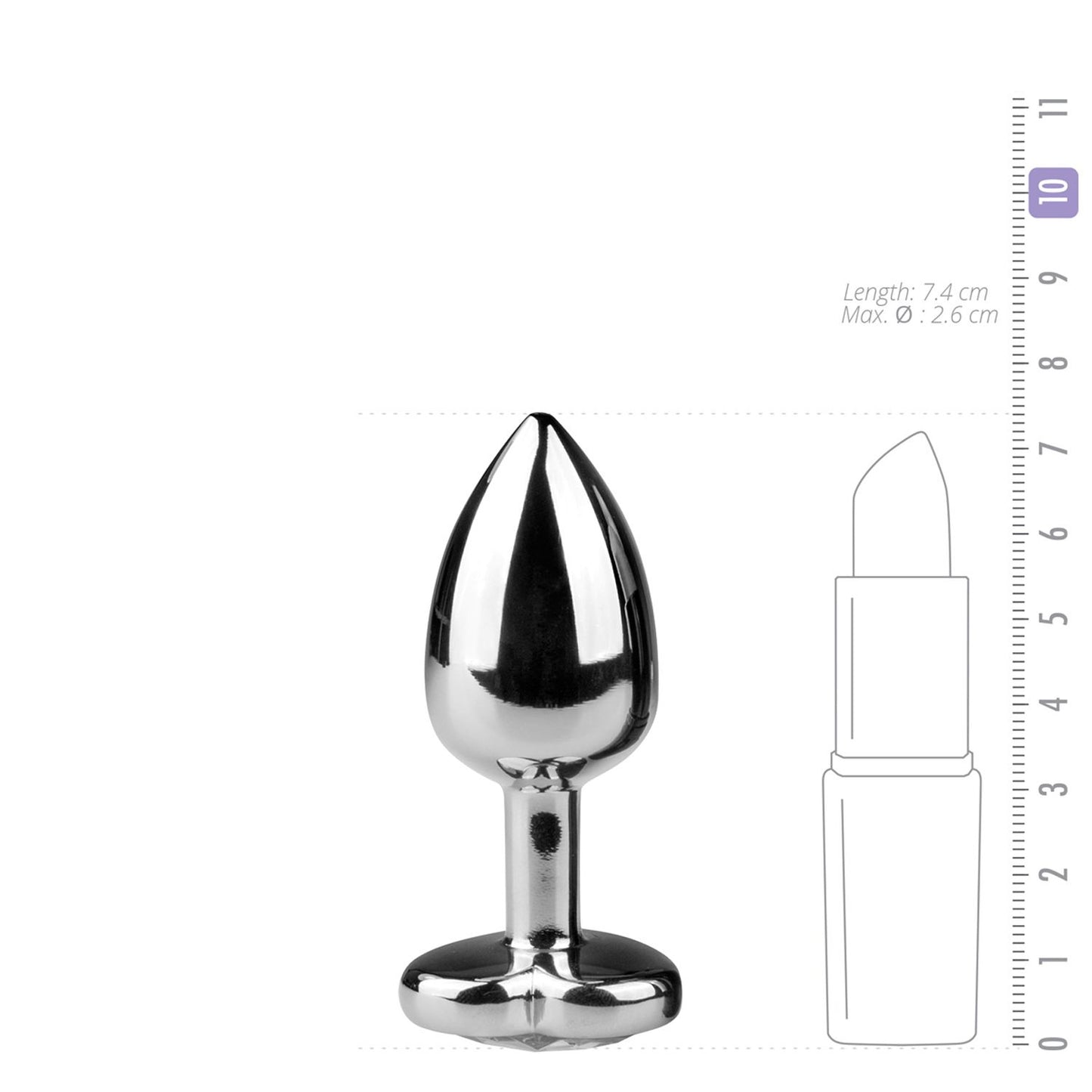 Metalen buttplug