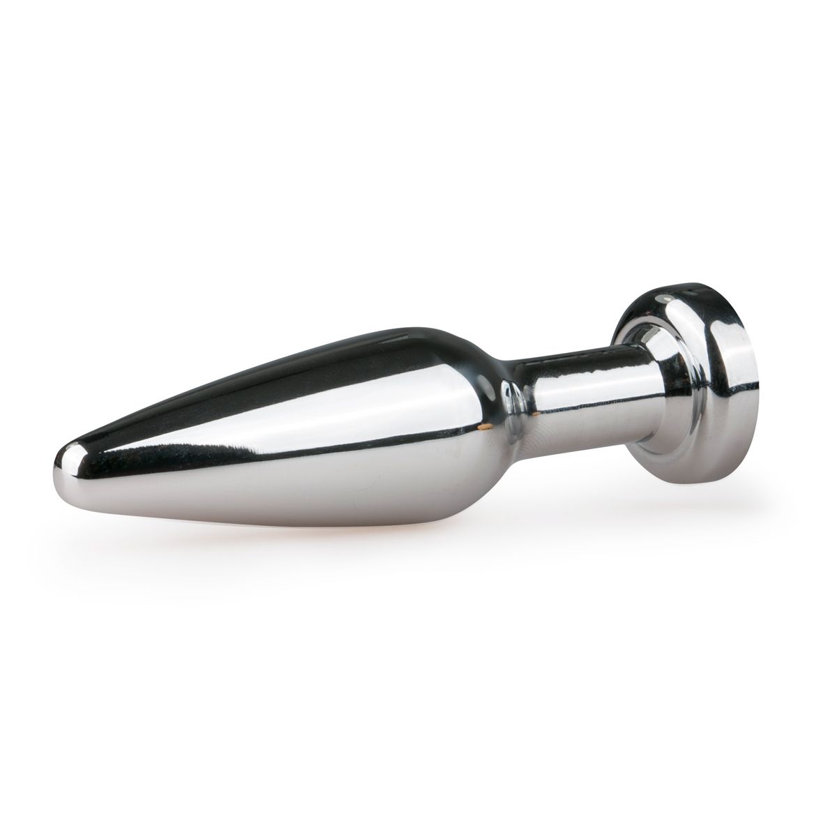 Metalen Buttplug met Diamant Zilver - L