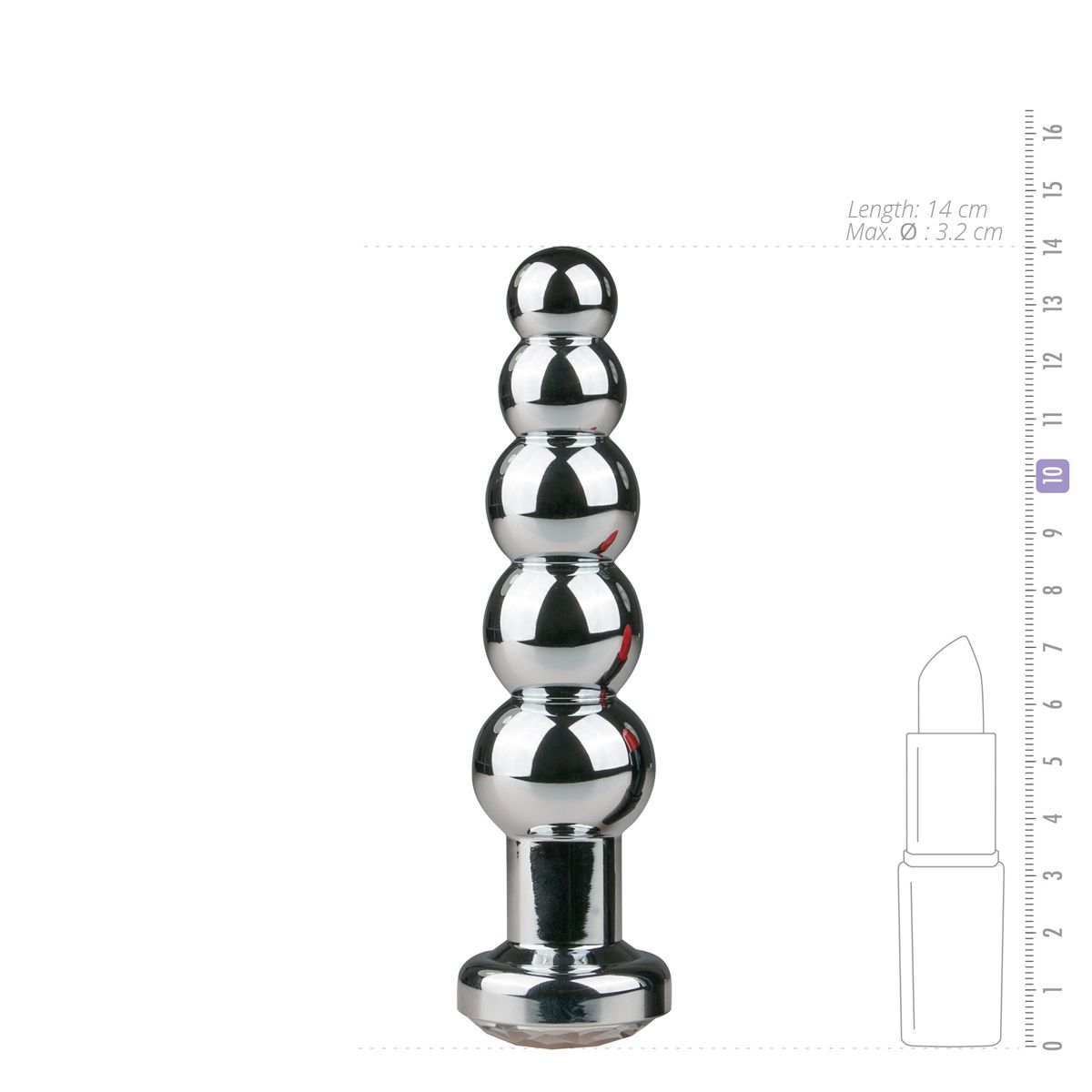 Metalen buttplug