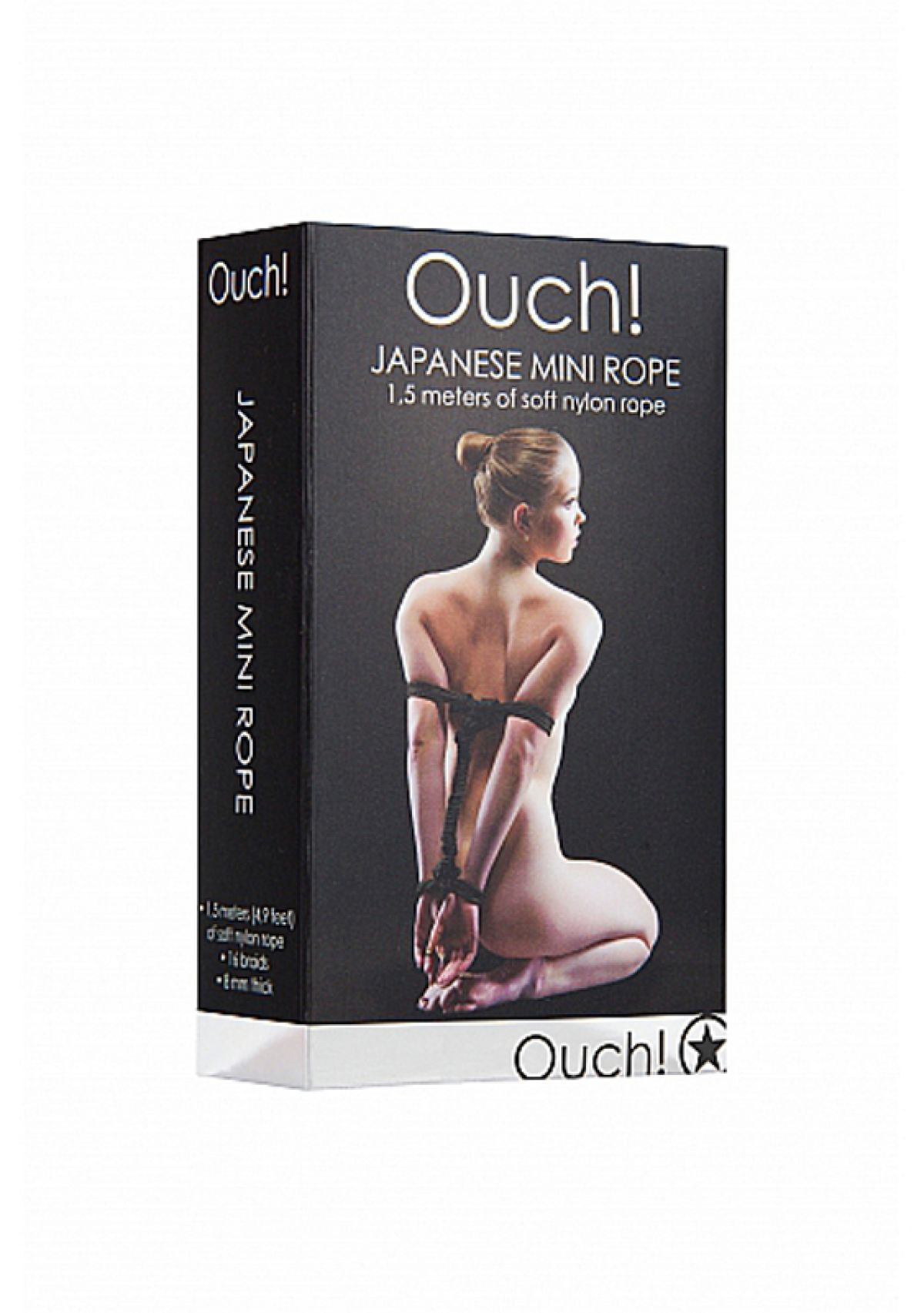 Japans Mini Touw - 1,5 m - zwart