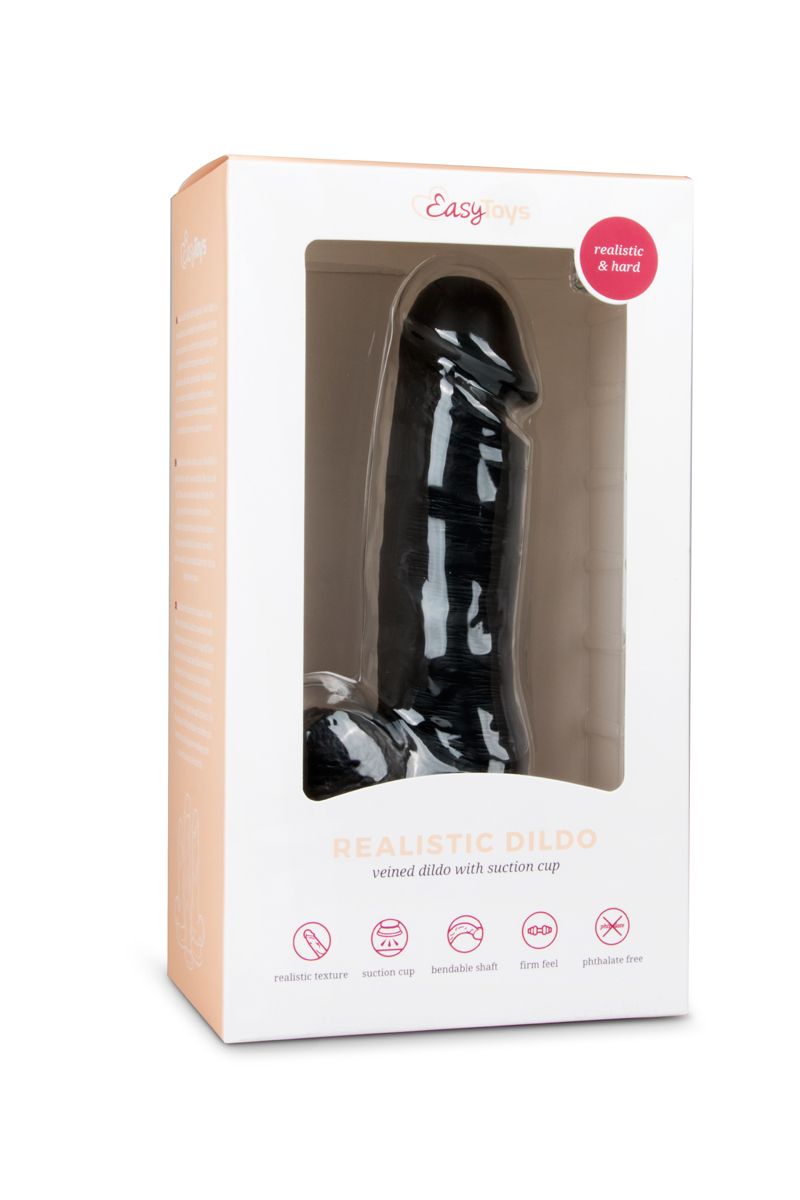 Realistische Dildo Met Balzak- 17,5 cm