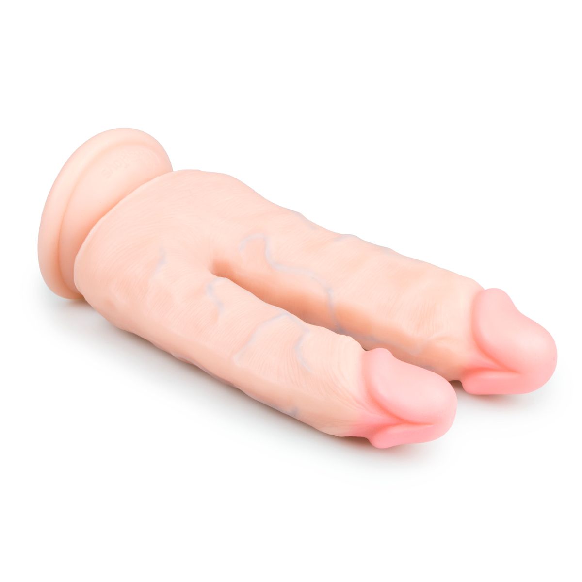 Realistische Dubbele Dildo Met Zuignap - 18 cm
