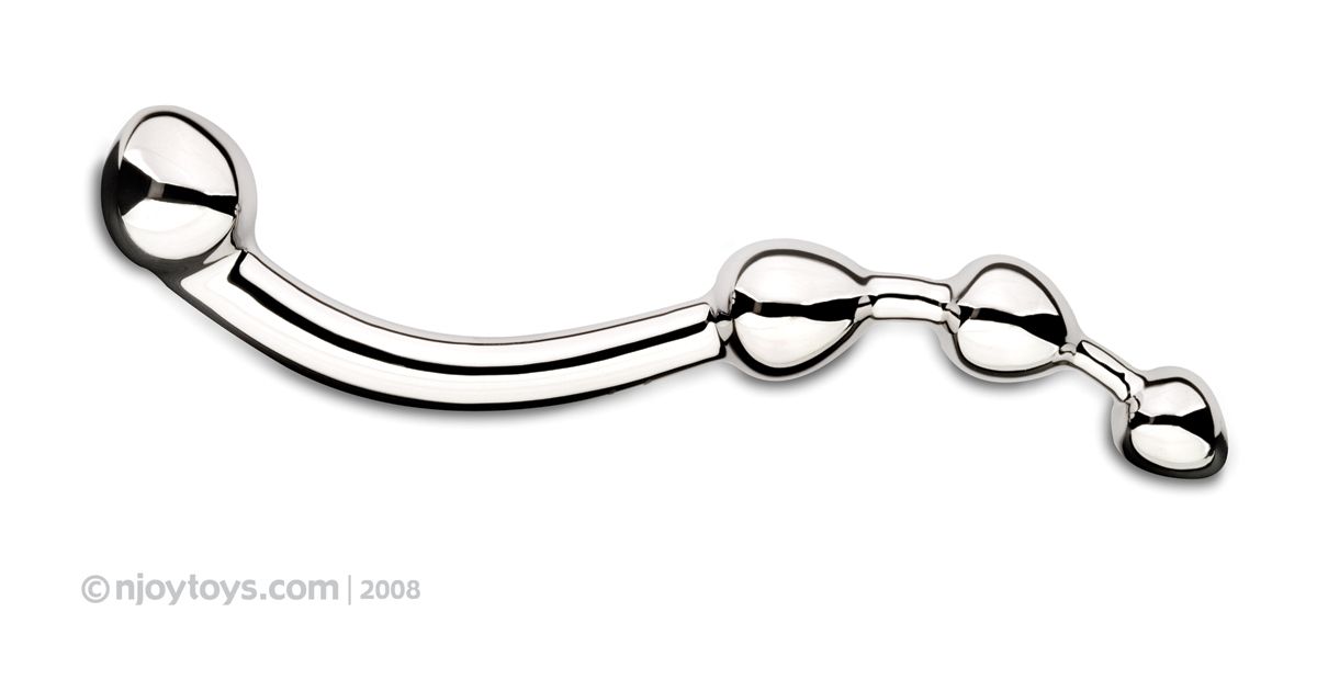 Njoy Fun Wand - G-Spot/Prostaat Dildo - Zilver