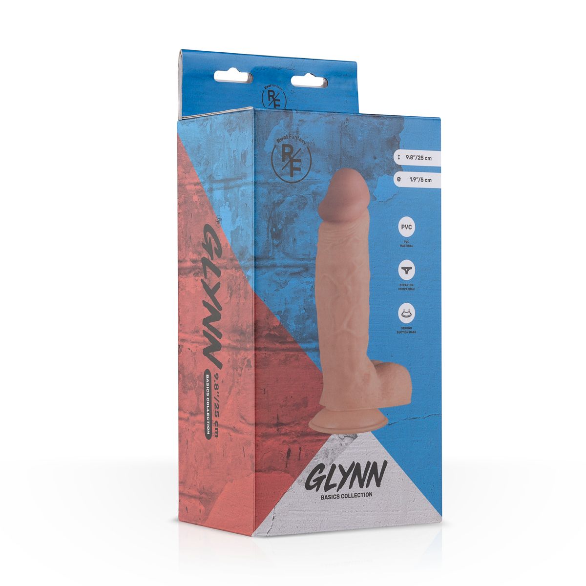 Glynn Realistische Dildo Met Balzak - 25 cm