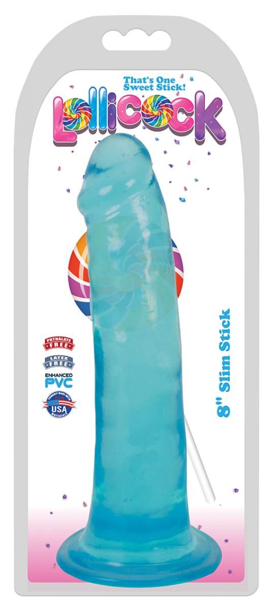 Lollicock - Dildo Slim Stick - Berry Ice - 20.3 cm