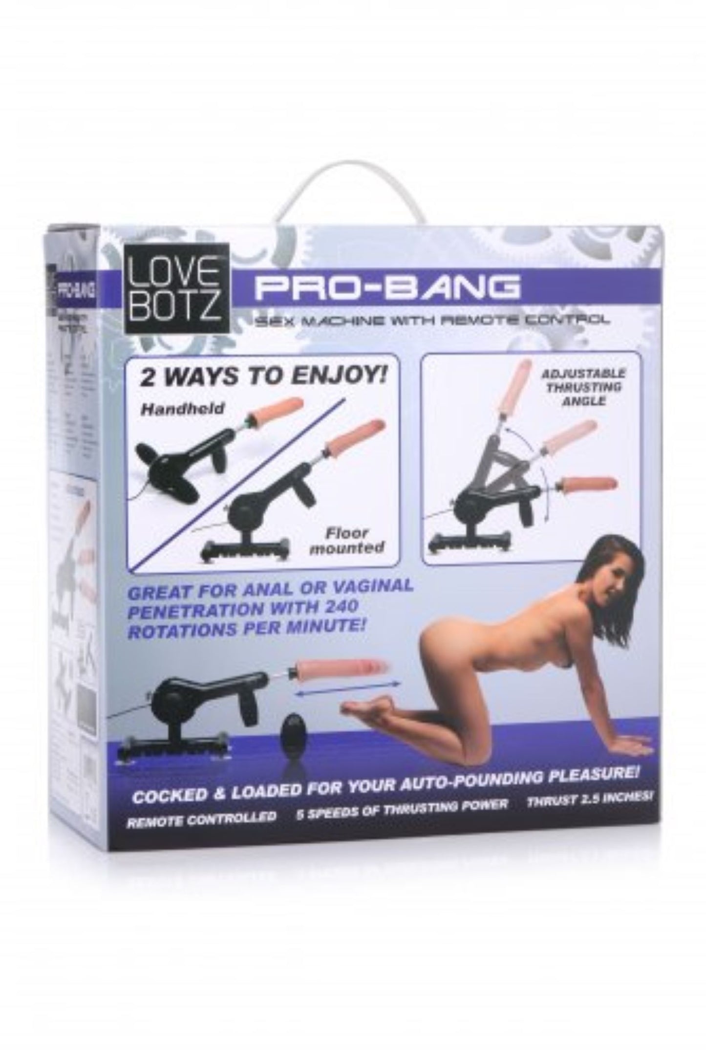 Pro-Bang Seksmachine met Afstandsbediening