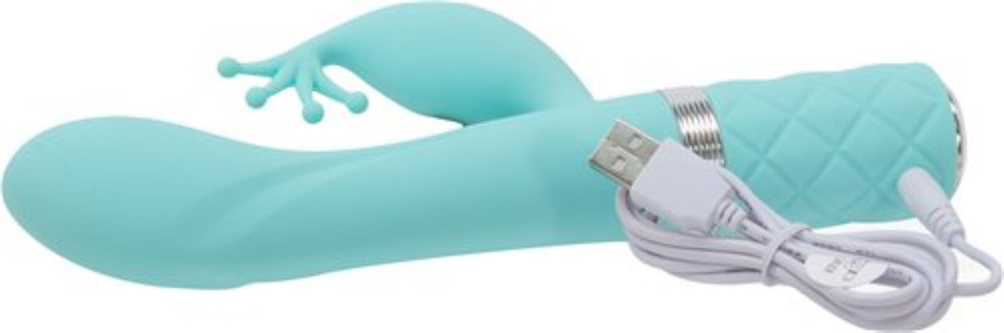 Pillow Talk - Kinky Rabbit & G-Spot Vibrator - Teal