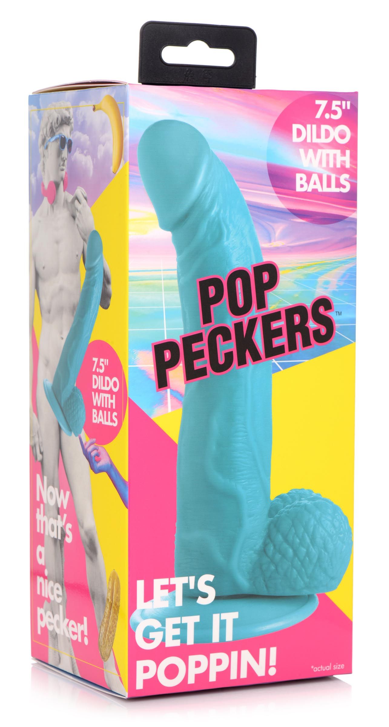Poppin Dildo 19 cm - Blauw