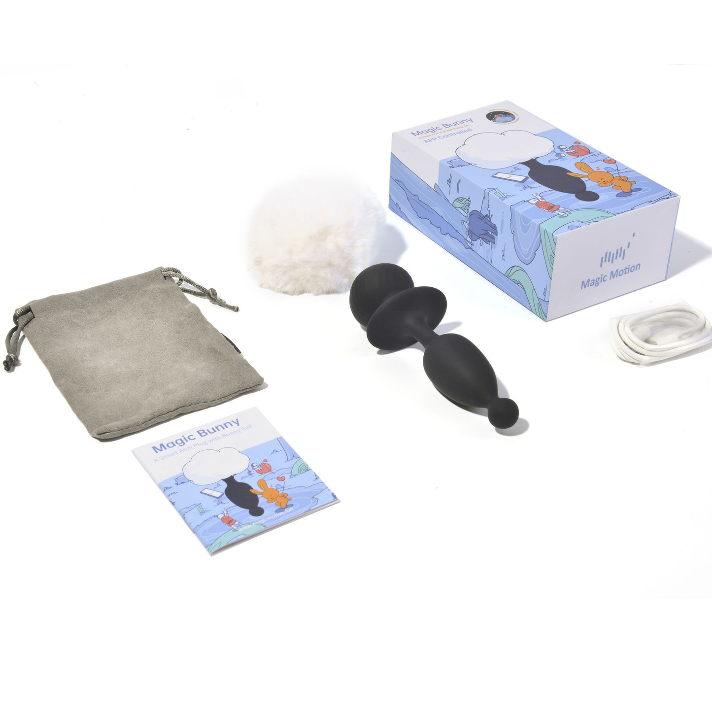 Magic Motion - Bunny Tail Vibrerende Anaal Plug App Controlled