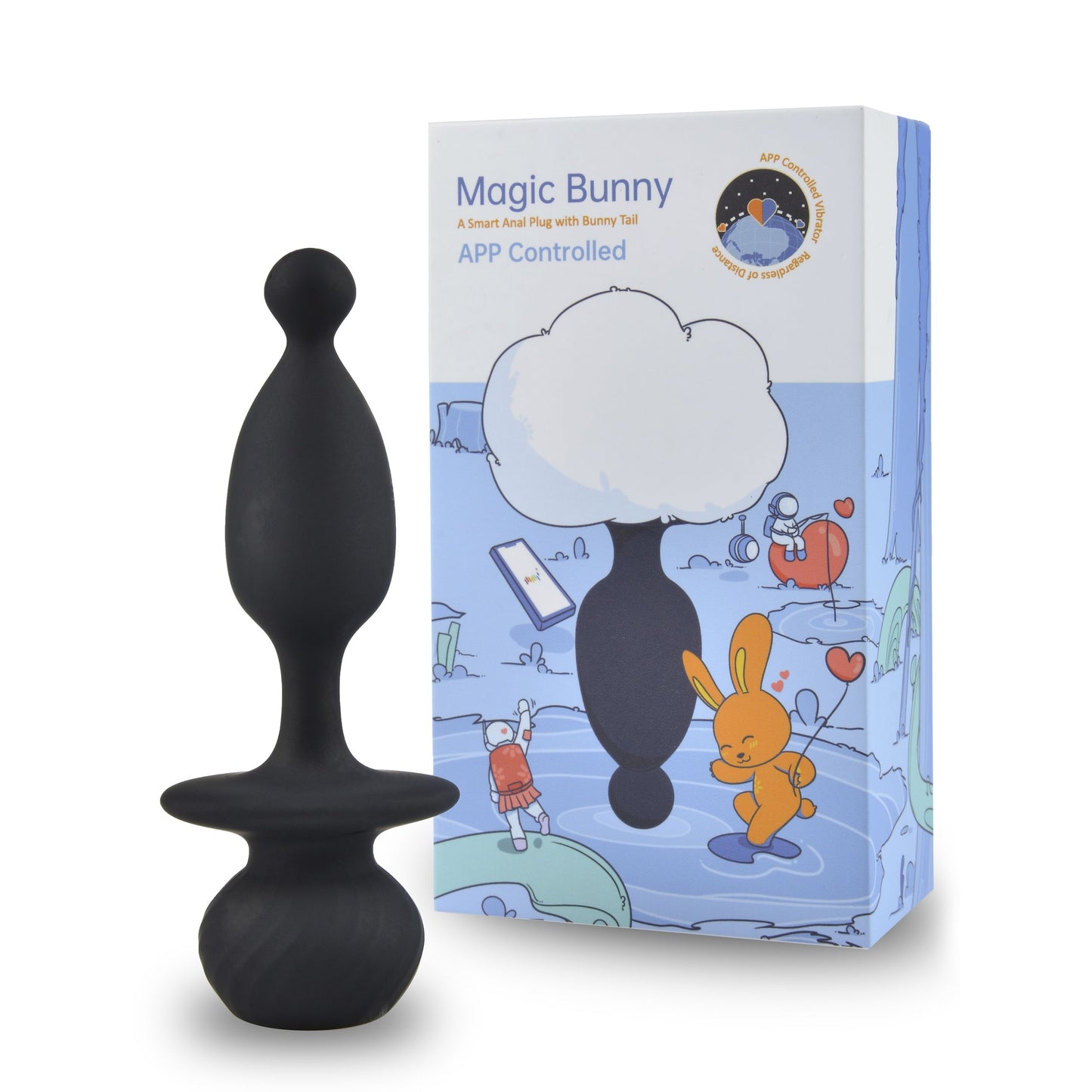 Magic Motion - Bunny Tail Vibrerende Anaal Plug App Controlled