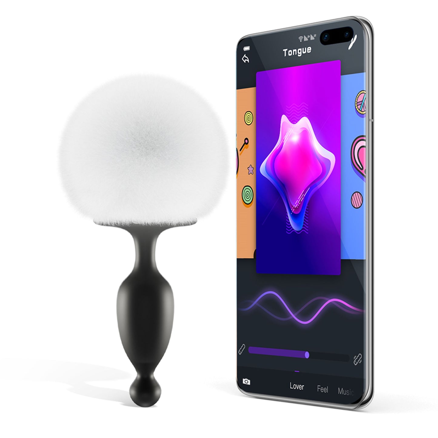 Magic Motion - Bunny Tail Vibrerende Anaal Plug App Controlled