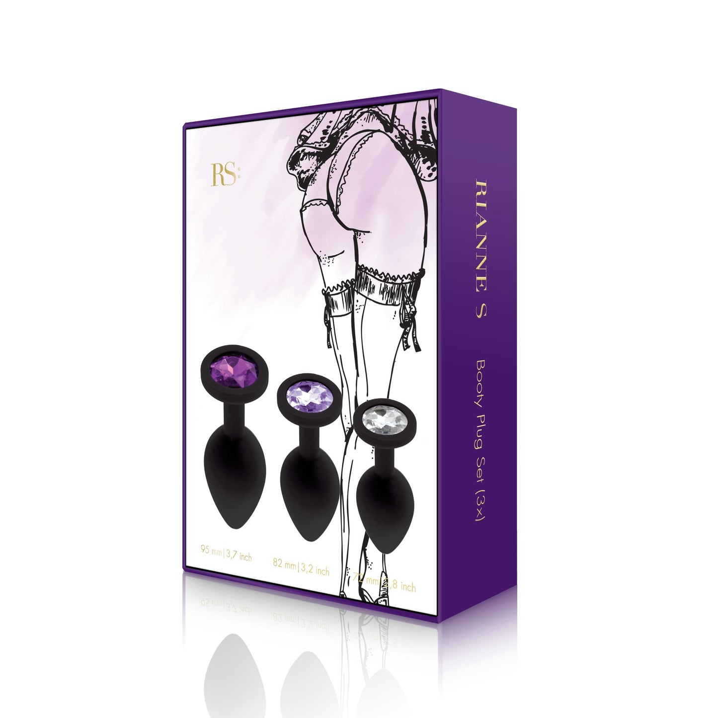 Rianne S - Soiree Booty Plug Set - Zwart