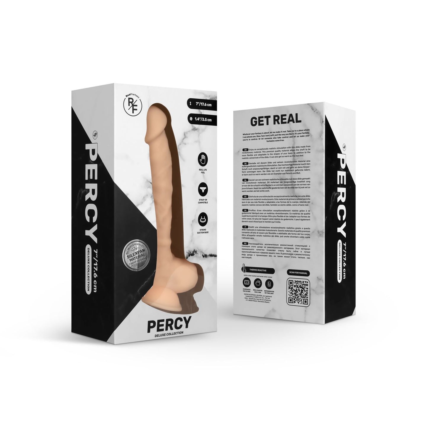 Real Fantasy Deluxe - Percy Realistische Dildo - 17,5 cm