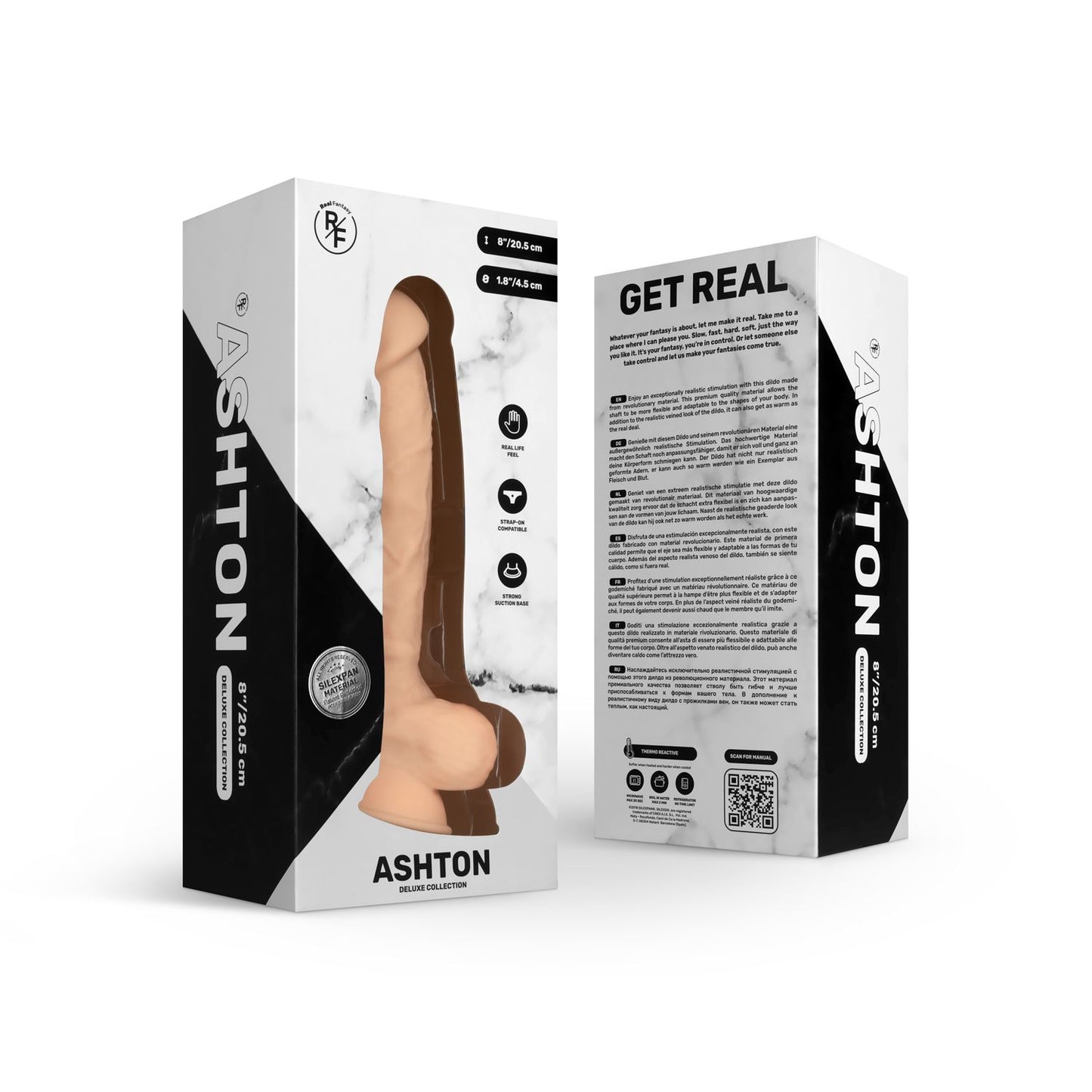 Real Fantasy Deluxe - Ashton Realistische Dildo - 21 cm