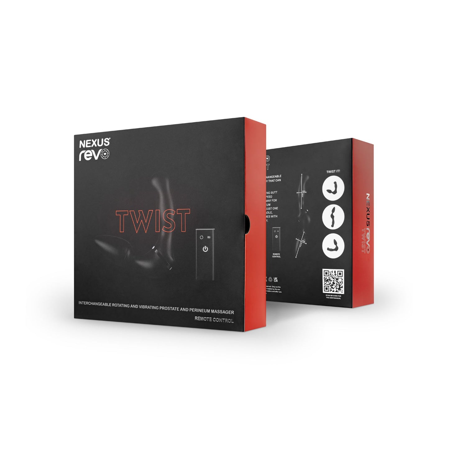 Nexus - Revo Twist Dubbele Anaal & Prostaat Stimulator - Zwart