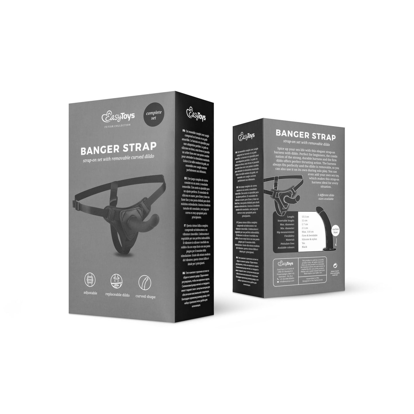 Siliconen Strap-On - Glad