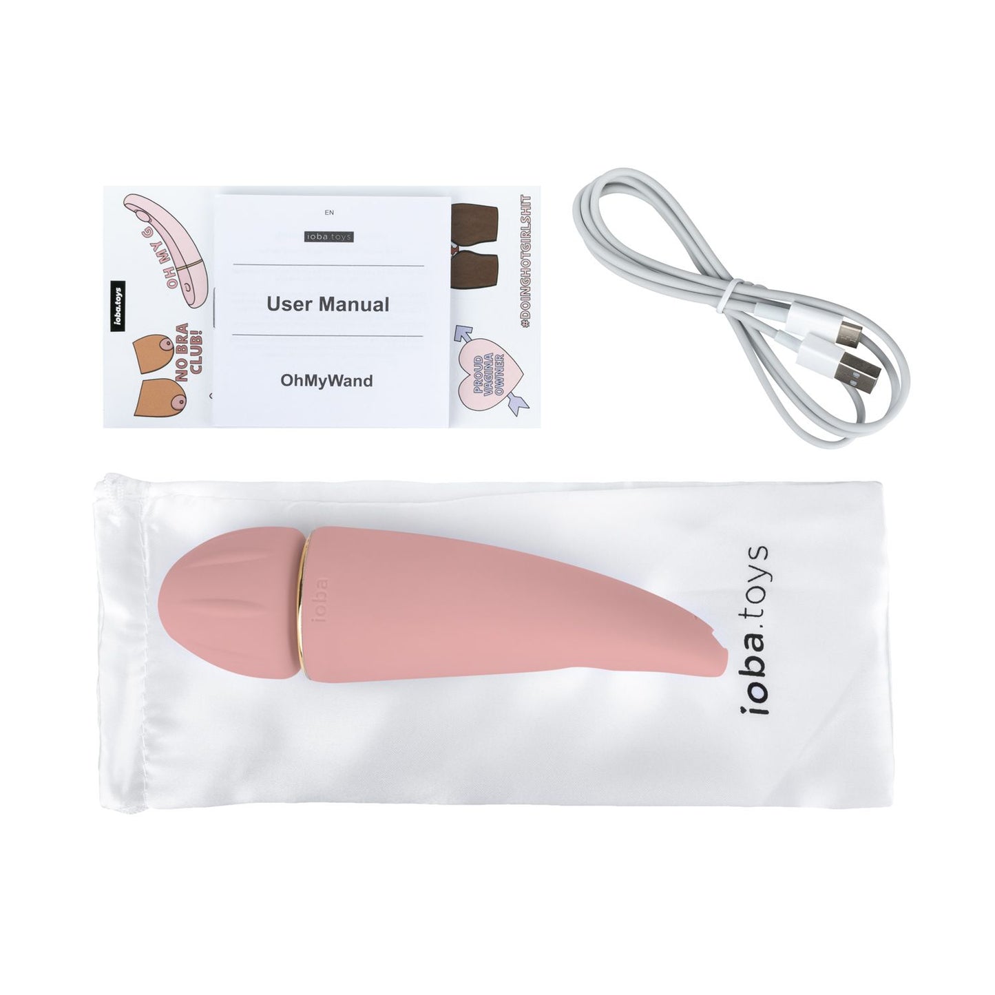 Ioba OhMyWAND 1 Wand Vibrator - Roze