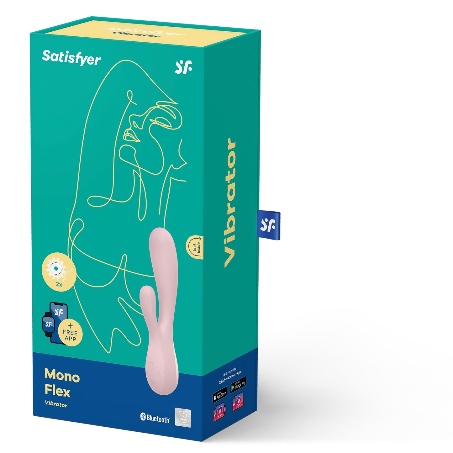 Satisfyer Mono Flex G-Spot Vibrator APP - Mauve