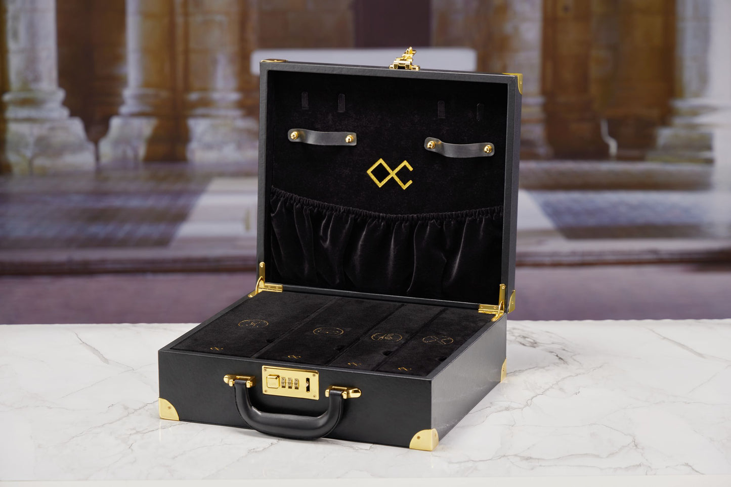 LOCKINK - Moonlight Luxe Opbergkoffer - zwart/goud
