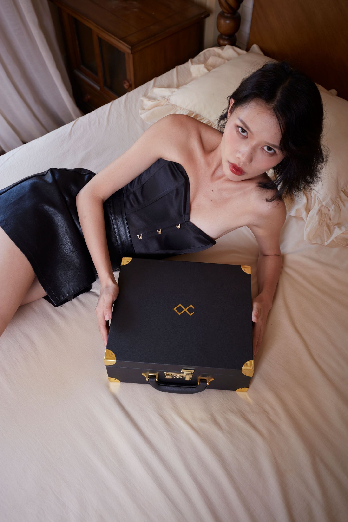 LOCKINK - Moonlight Luxe Opbergkoffer - zwart/goud