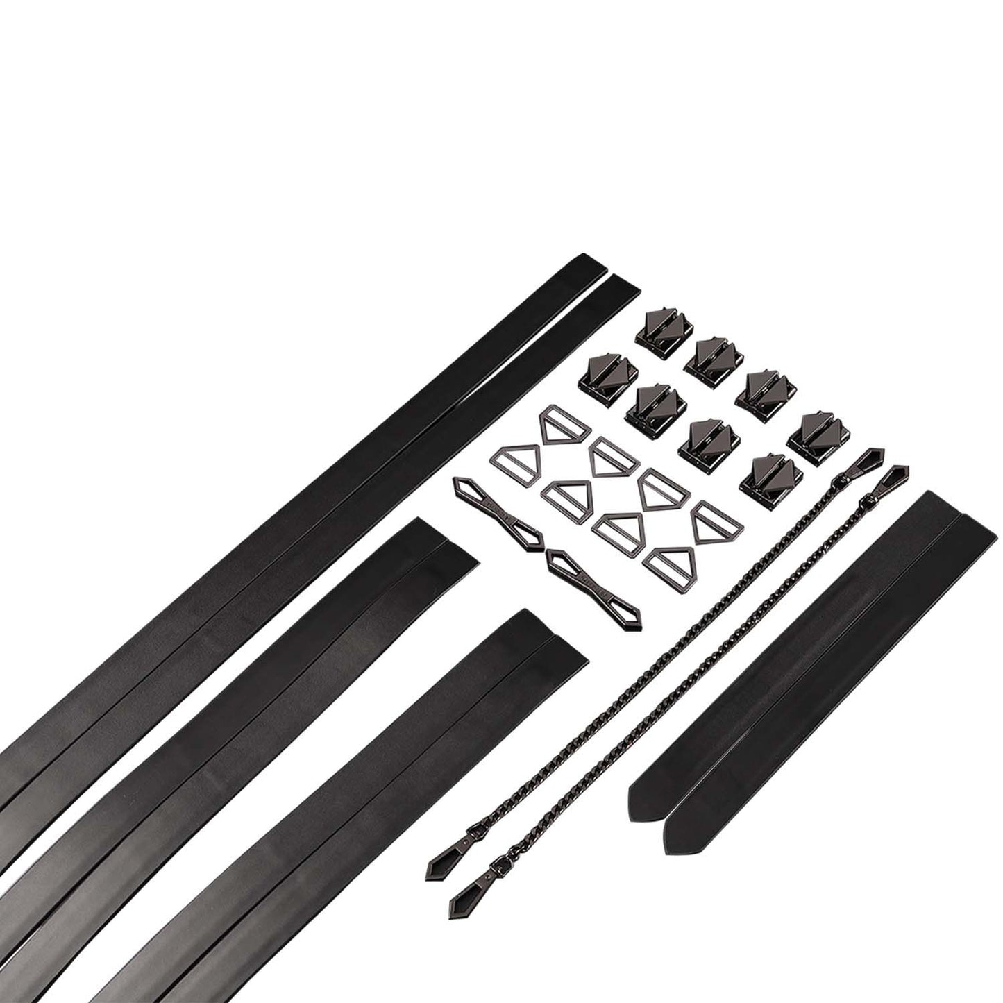 LOCKINK - 8-Bondage-Riemen Restrain Set - zwart