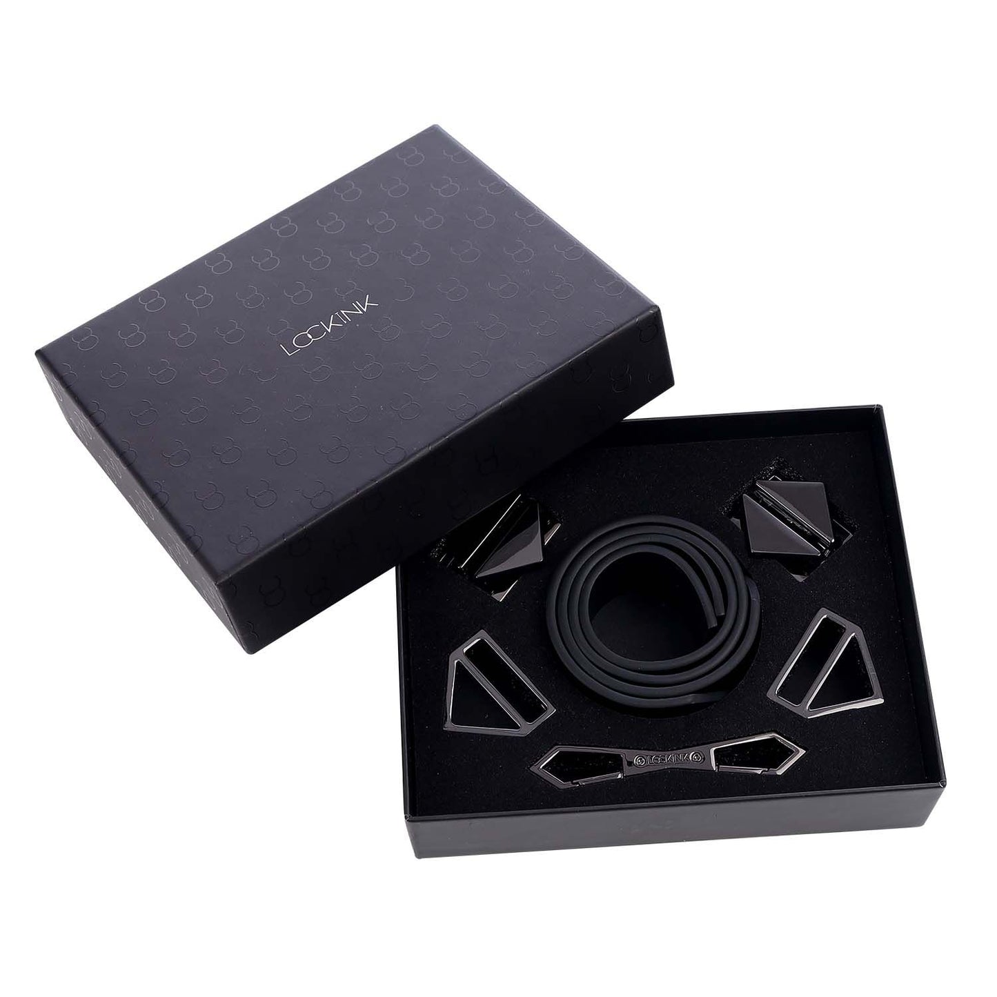 LOCKINK - Enkel- en enkelboeien Set - zwart