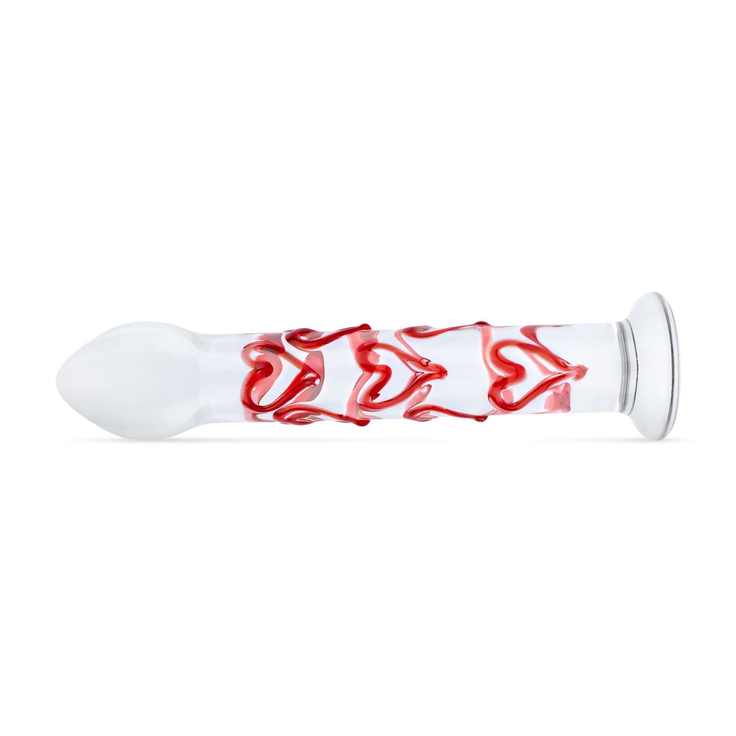 Gildo - Glazen G-spot/Prostaat Dildo Met Hartjes No.30