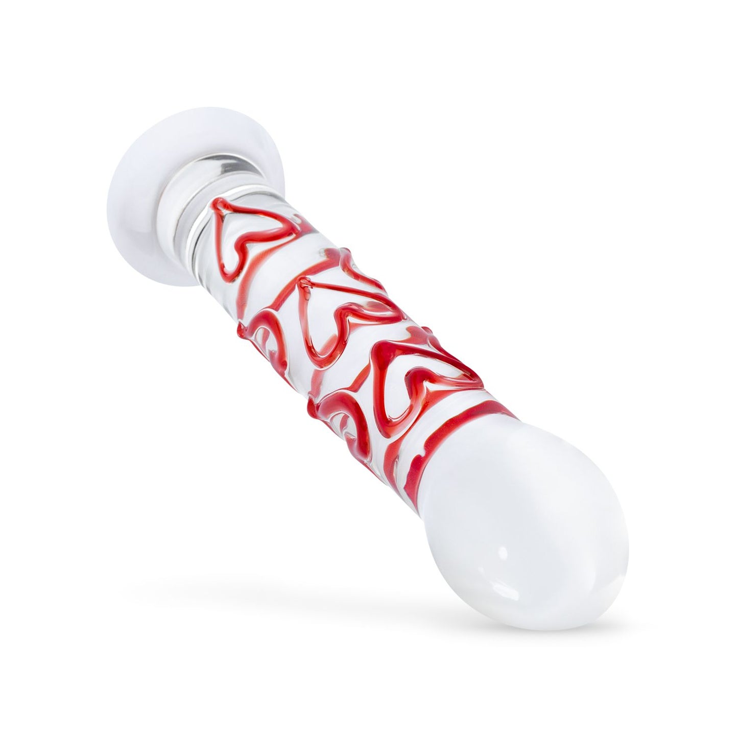 Gildo - Glazen G-spot/Prostaat Dildo Met Hartjes No.30