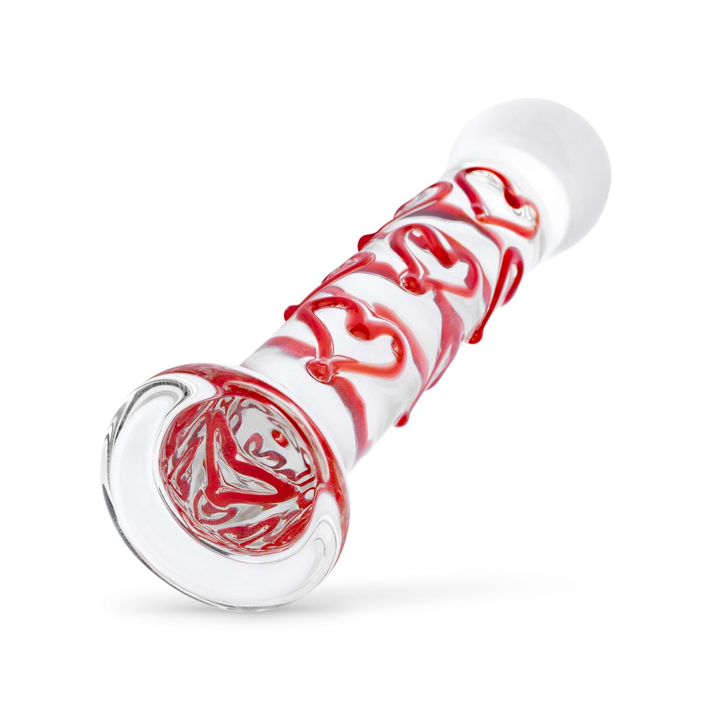 Gildo - Glazen G-spot/Prostaat Dildo Met Hartjes No.30
