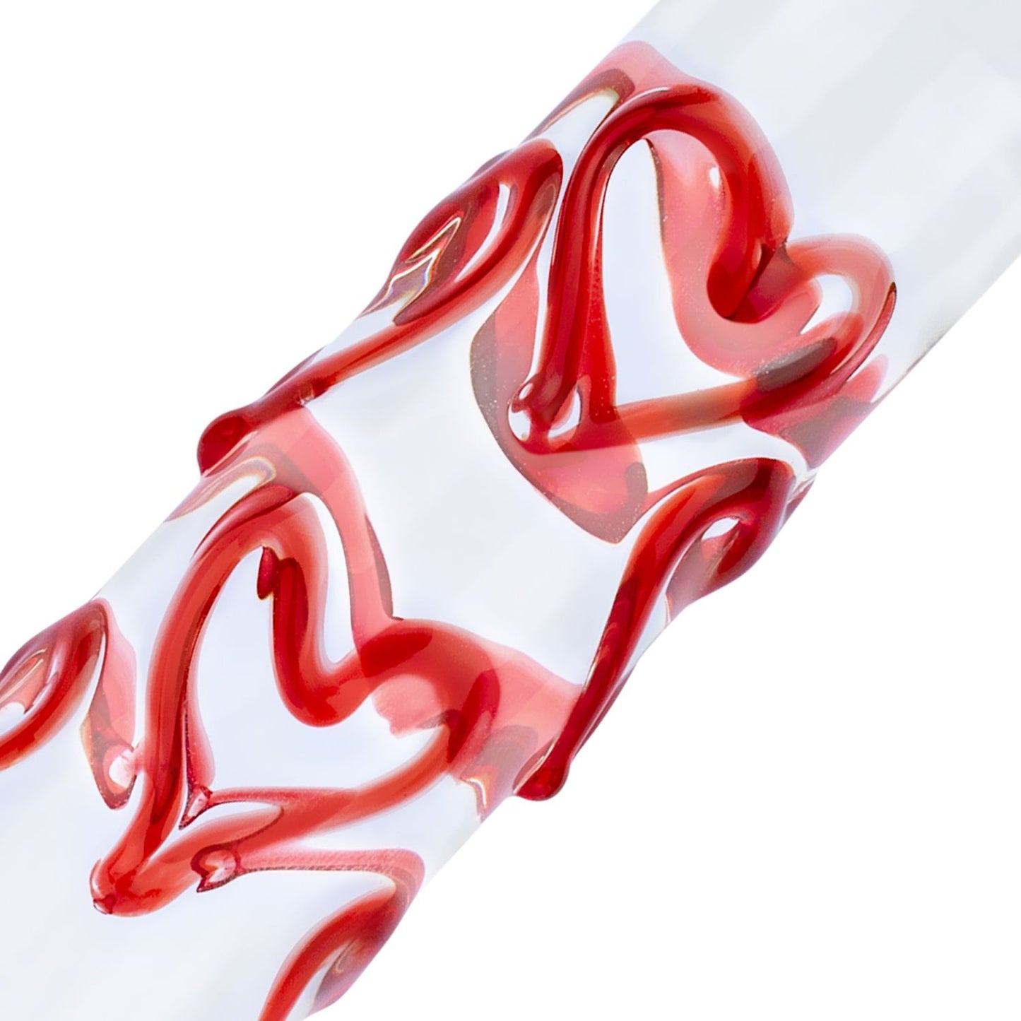 Gildo - Glazen G-spot/Prostaat Dildo Met Hartjes No.30