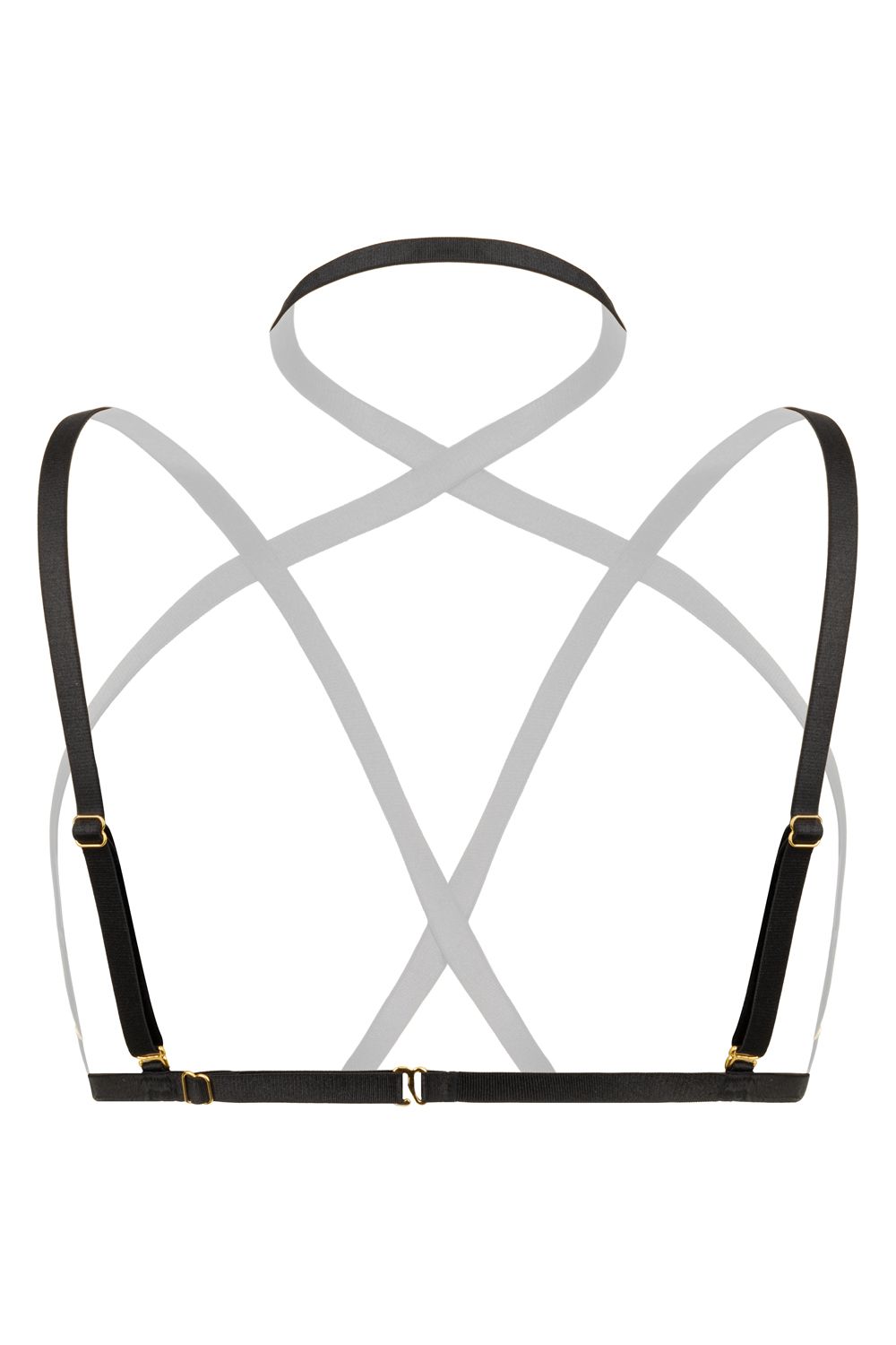 Strappy Harness Bralette Fia - zwart