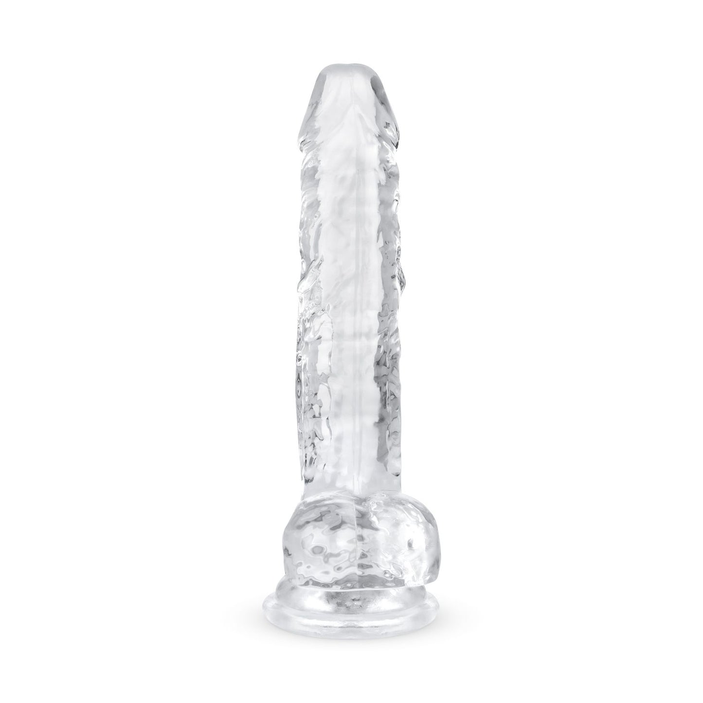 Jelly Dildo met ballen - 17 cm