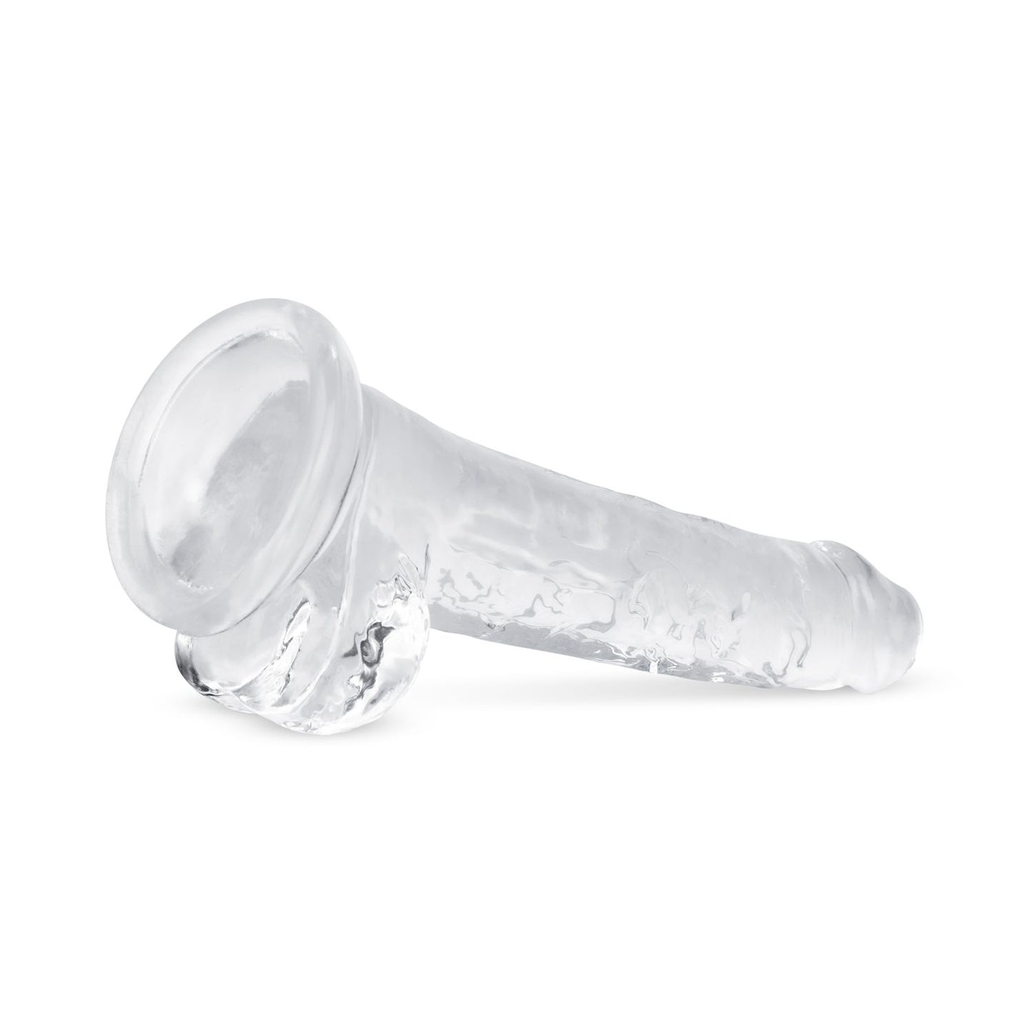 Jelly Dildo met ballen - 17 cm