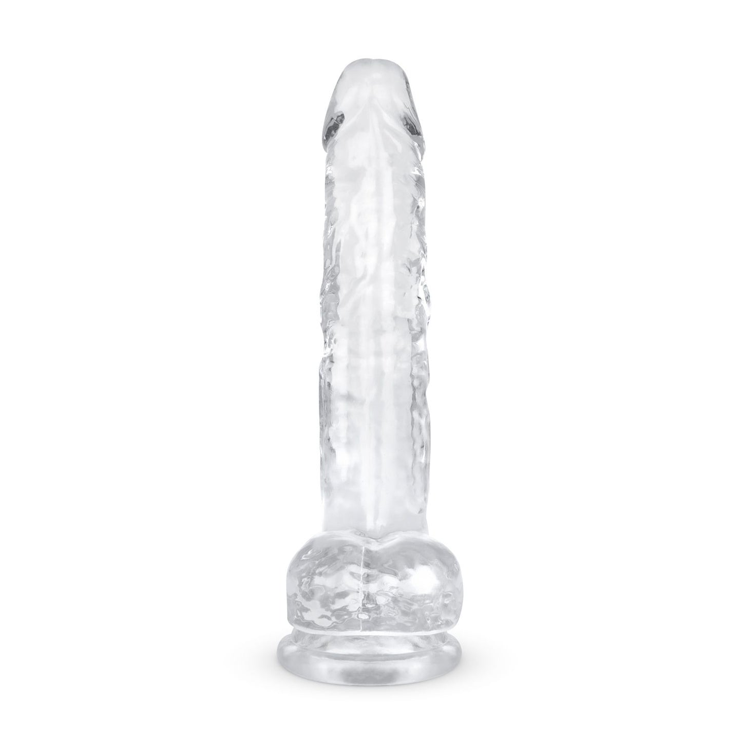 Jelly Dildo met ballen - 19 cm