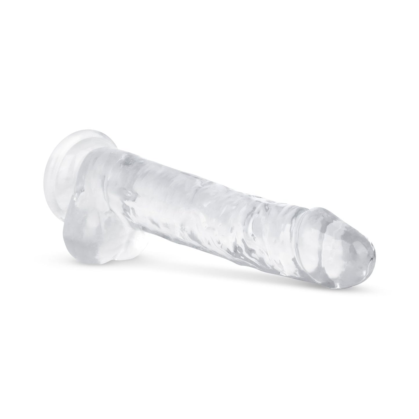 Jelly Dildo met ballen - 19 cm