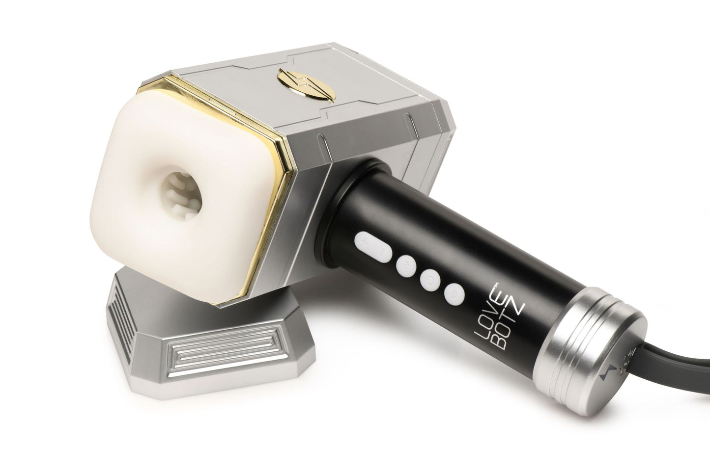 XR Brands - Thunder Stroker Zuigende Masturbator - Zilver&Zwart