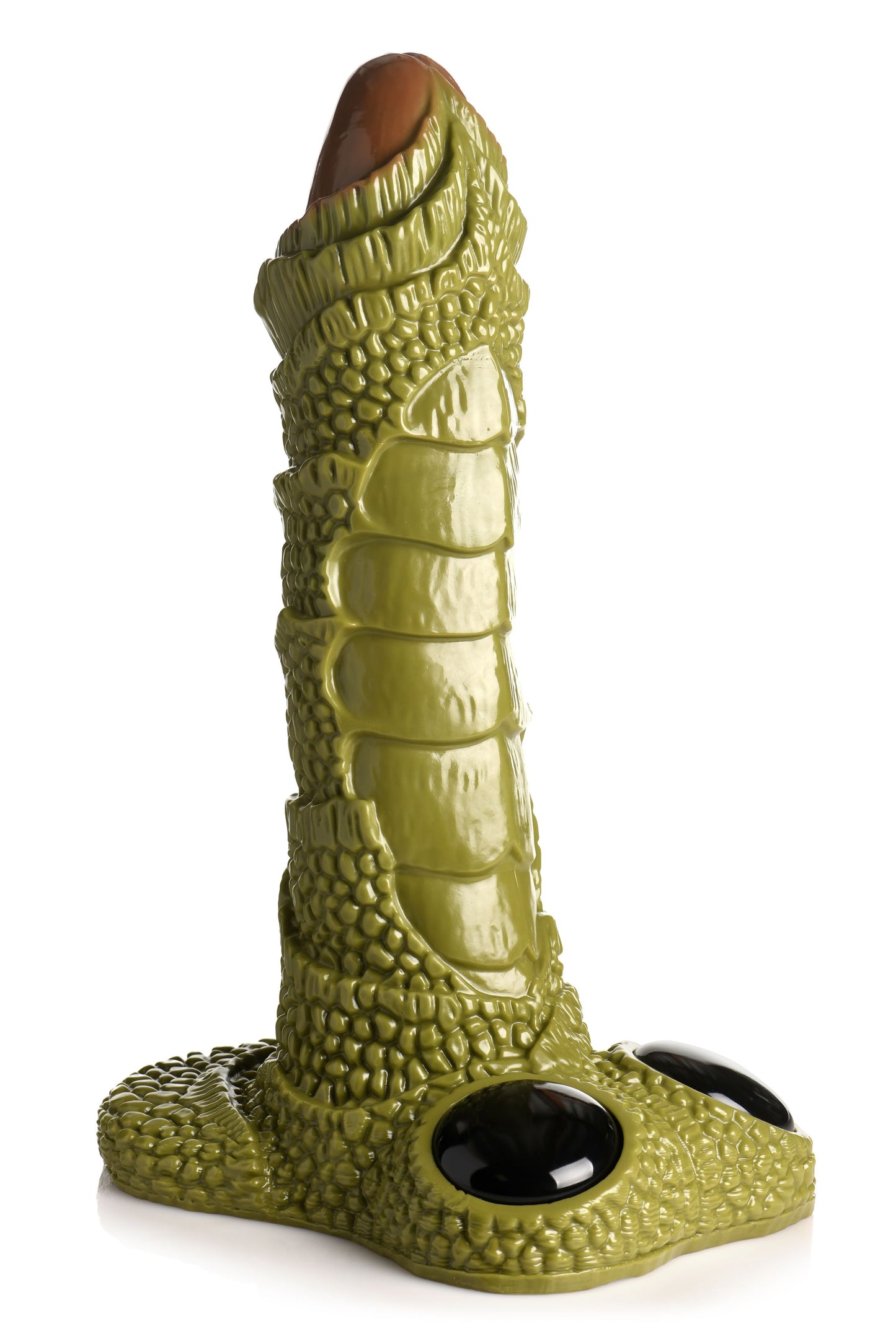 XR Brands - Reusachtig Geschubd Moerasmonster Dildo - Groen