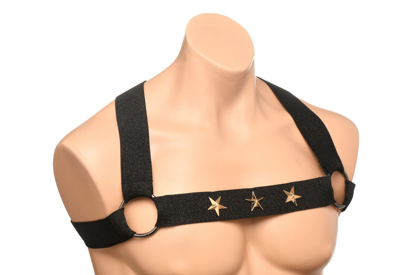 XR Brands - Borstharnas met Armbanden - Zwart