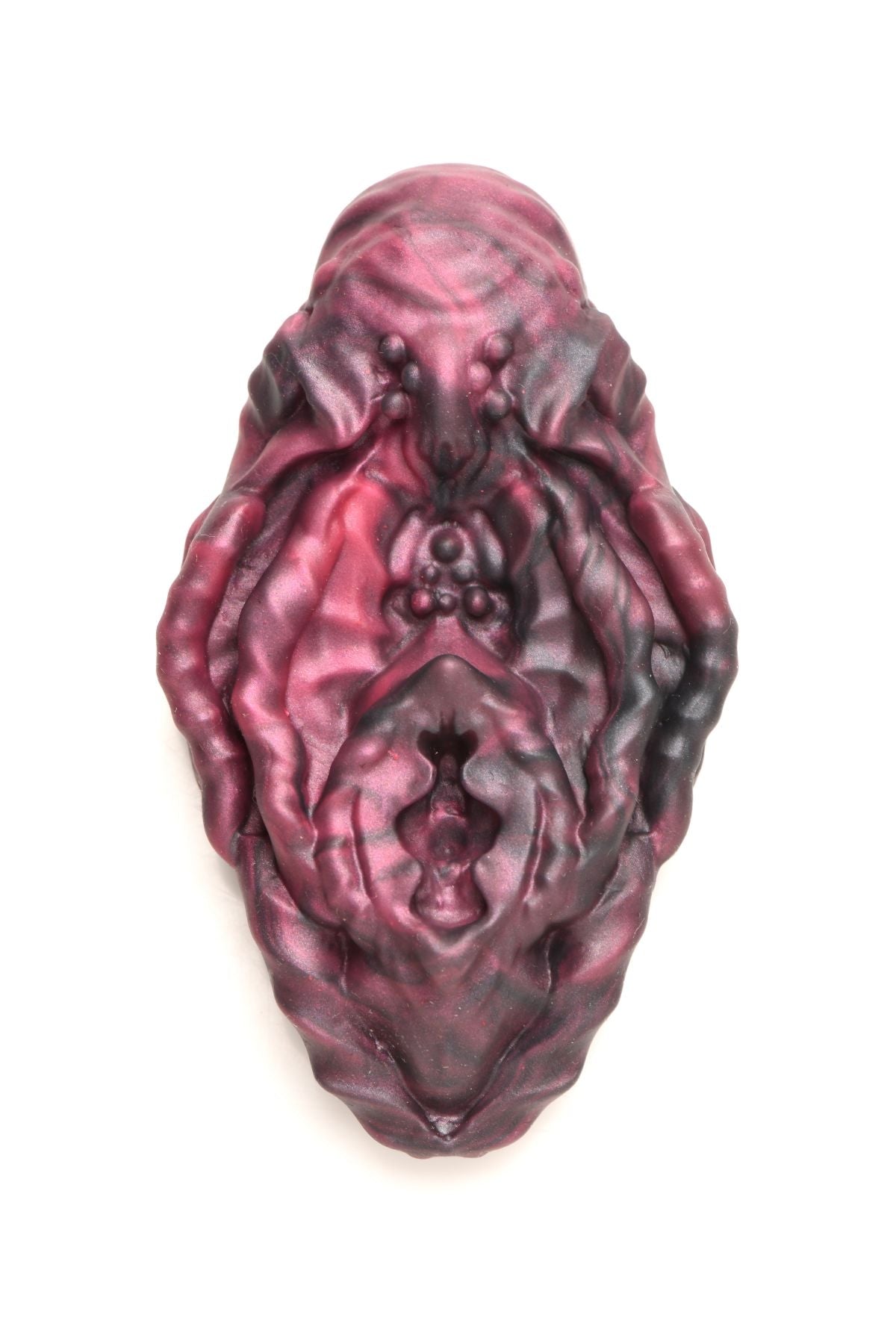 XR Brands - Xeno Pussy Vulva Siliconen Grinder - Rood & Zwart