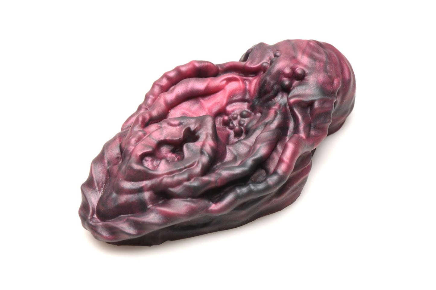 XR Brands - Xeno Pussy Vulva Siliconen Grinder - Rood & Zwart