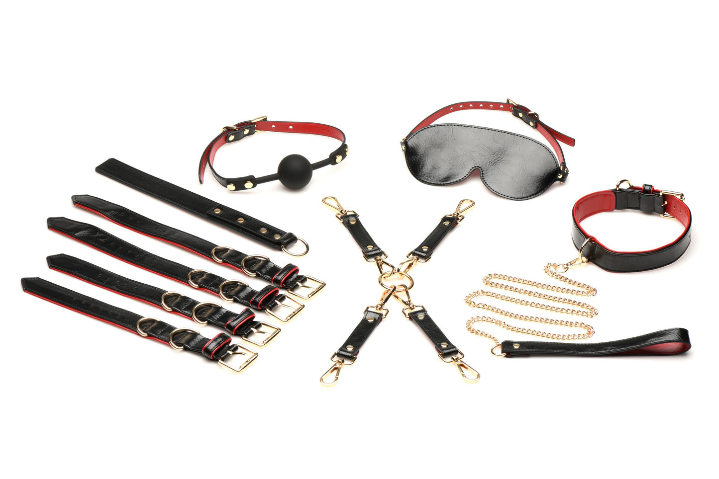 XR Brands - Lover's Luxe Bondage Set - Zwart