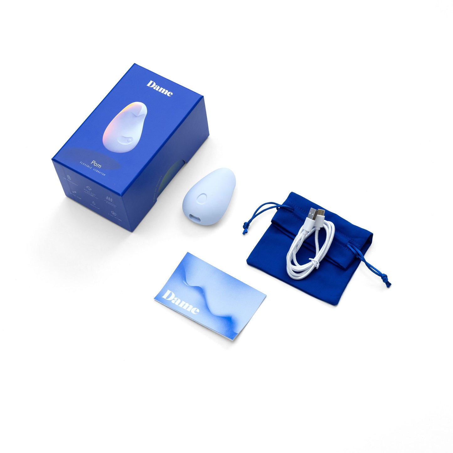 Dame - Pom Flexibele Vibrator - Ice
