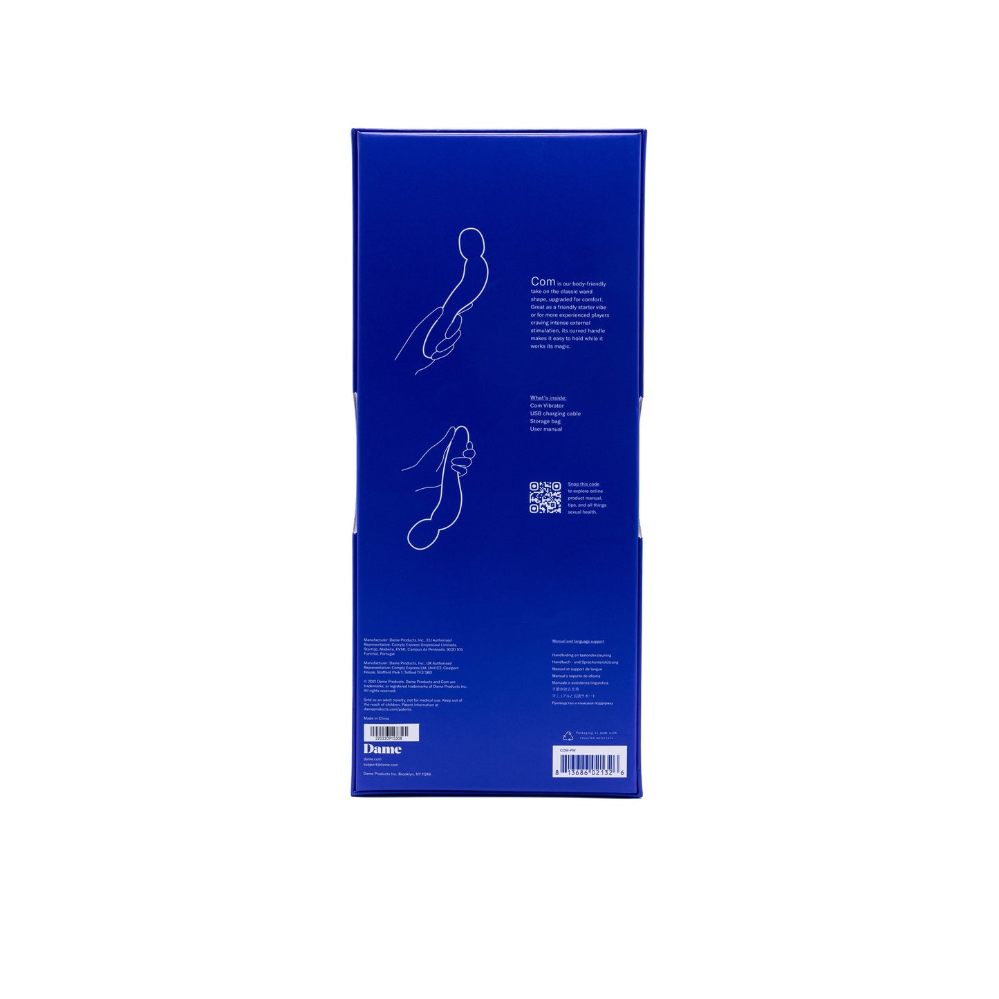 Dame - Com Wand Vibrator Periwinkle