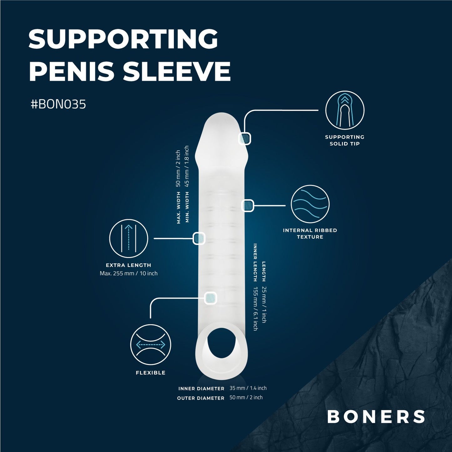Boners Ondersteunende Penis Sleeve