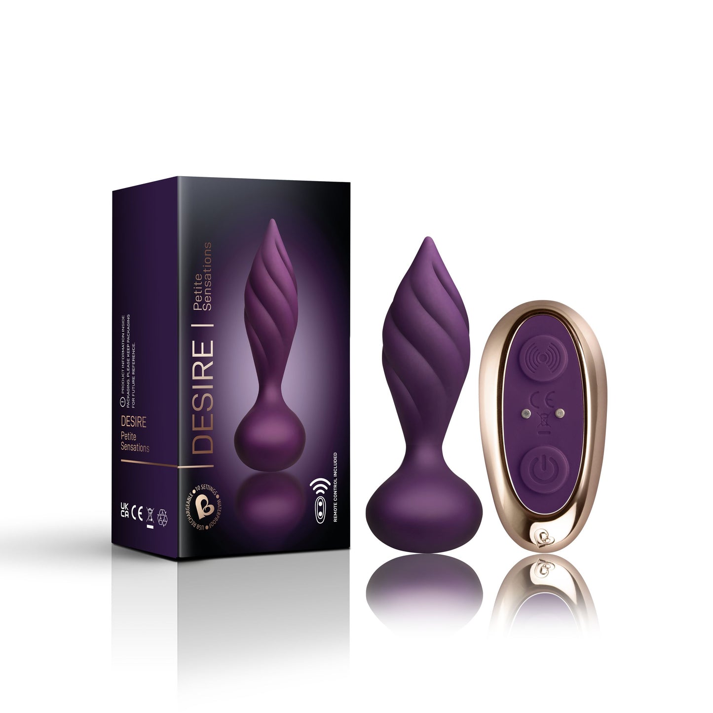 Rocks-Off - Petite Sensations Desire Vibrerende Anaalplug - Paars