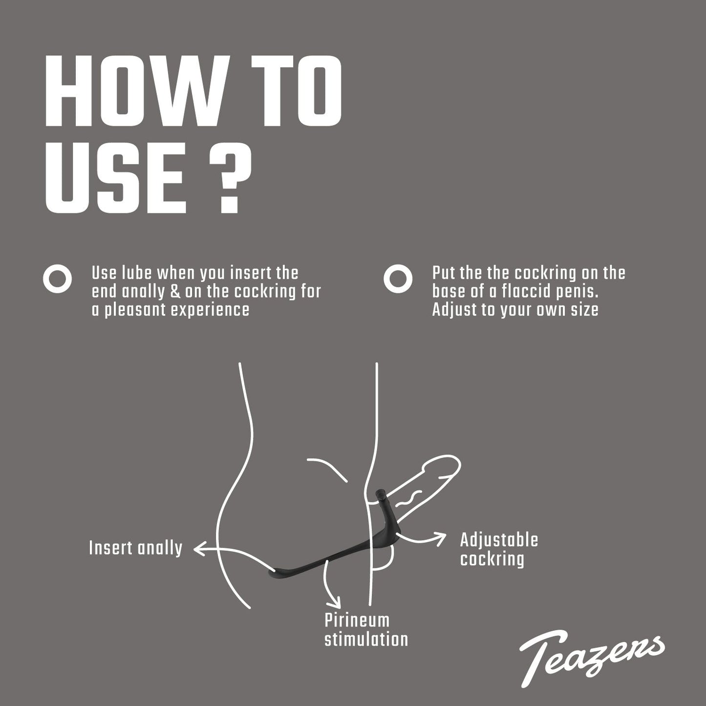 Teazers Driedubbele Prostaat Vibrator met Afstandsbediening